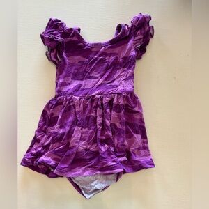Little Sleepies Berry Camo Twirl Dress with Bodysuit